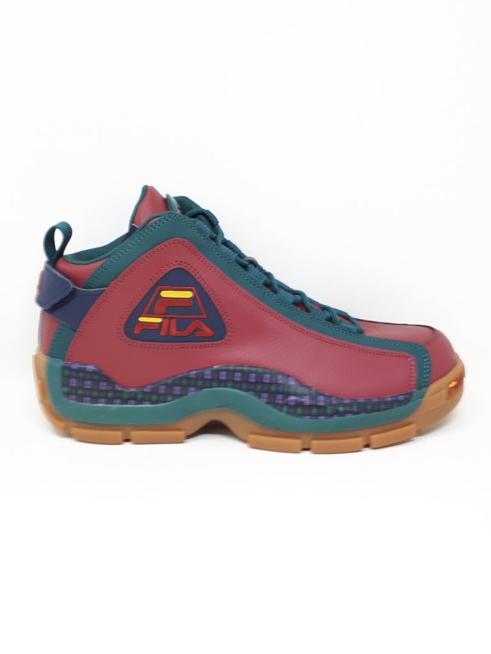 Fila Grant Hill 2 Burgundy Red Retro Basketball Shoe Sneaker Mens 10.5 US VTG